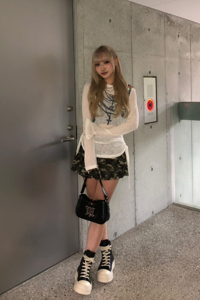 カモフラージュティアードスカート NA10121
