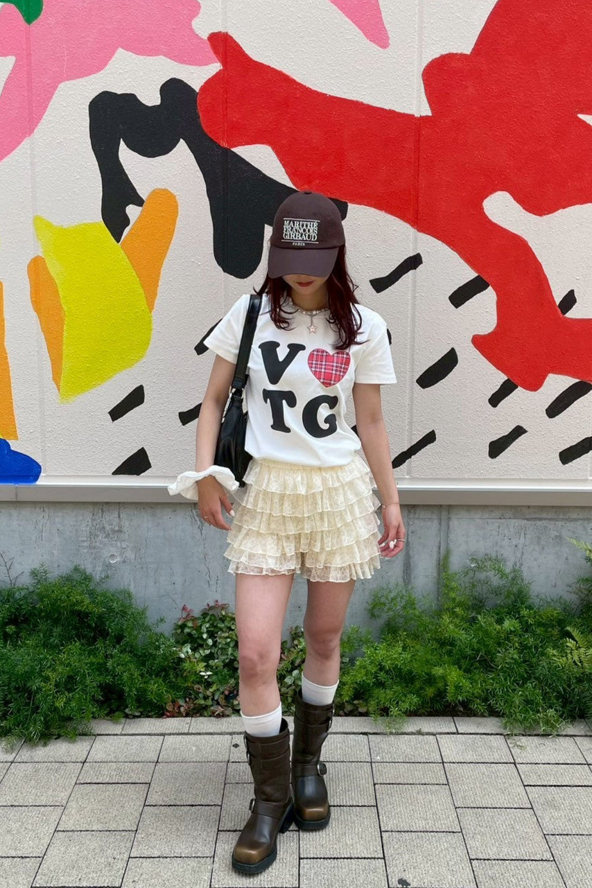 レタリングハートプリントTシャツ NA10609