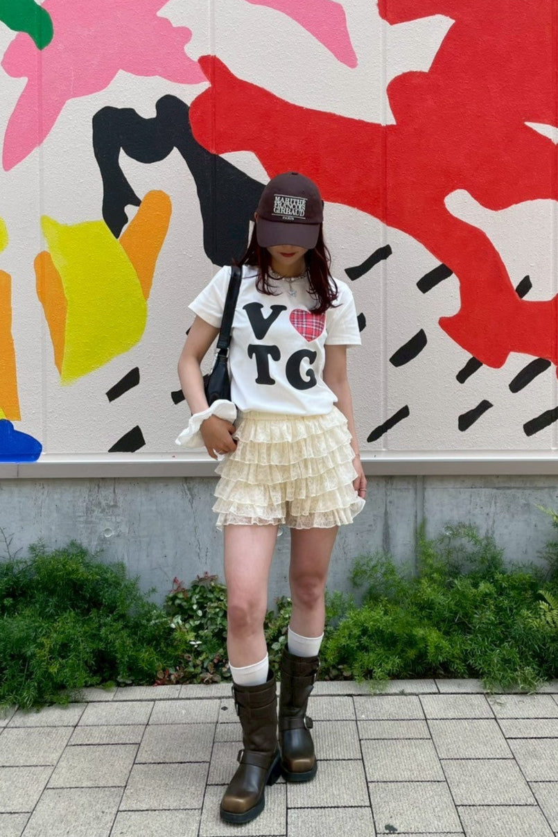 レタリングハートプリントTシャツ NA10609