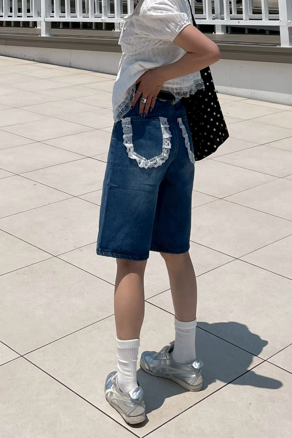 スクエアレースハーフパンツ NA11126