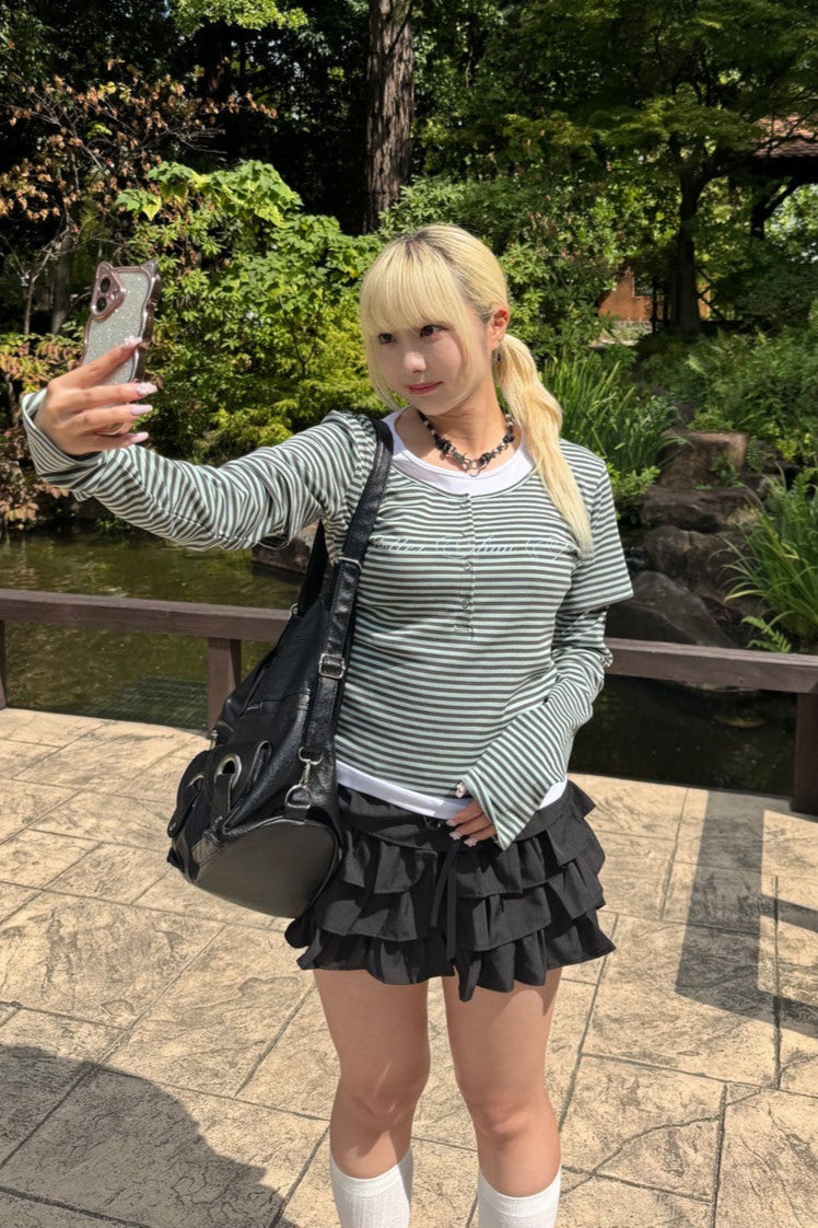 フレンチフリルミニスカート NA10022