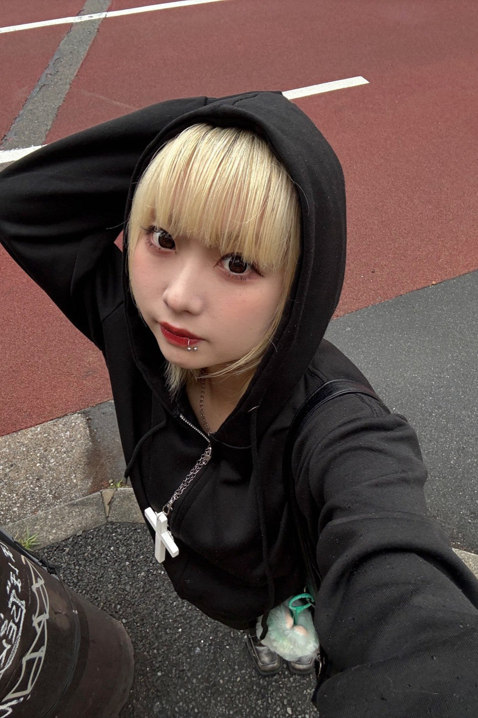 シンプルジップパーカー NA10056