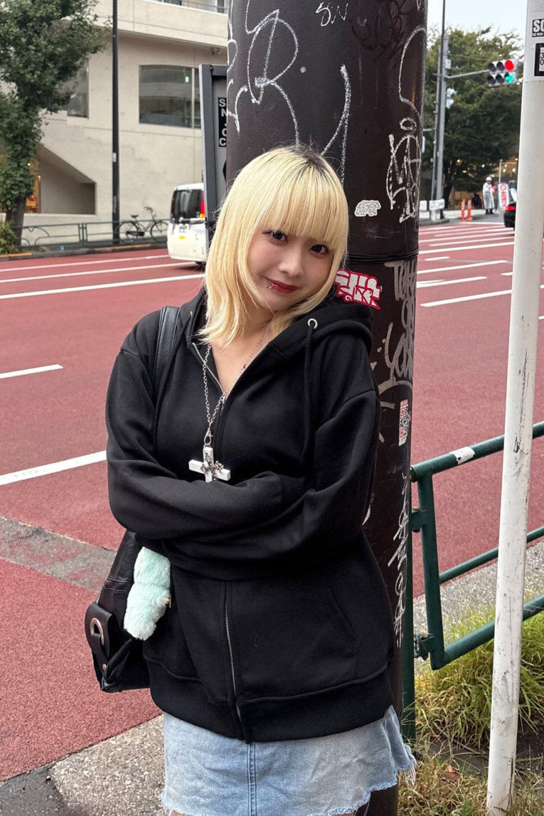 シンプルジップパーカー NA10056