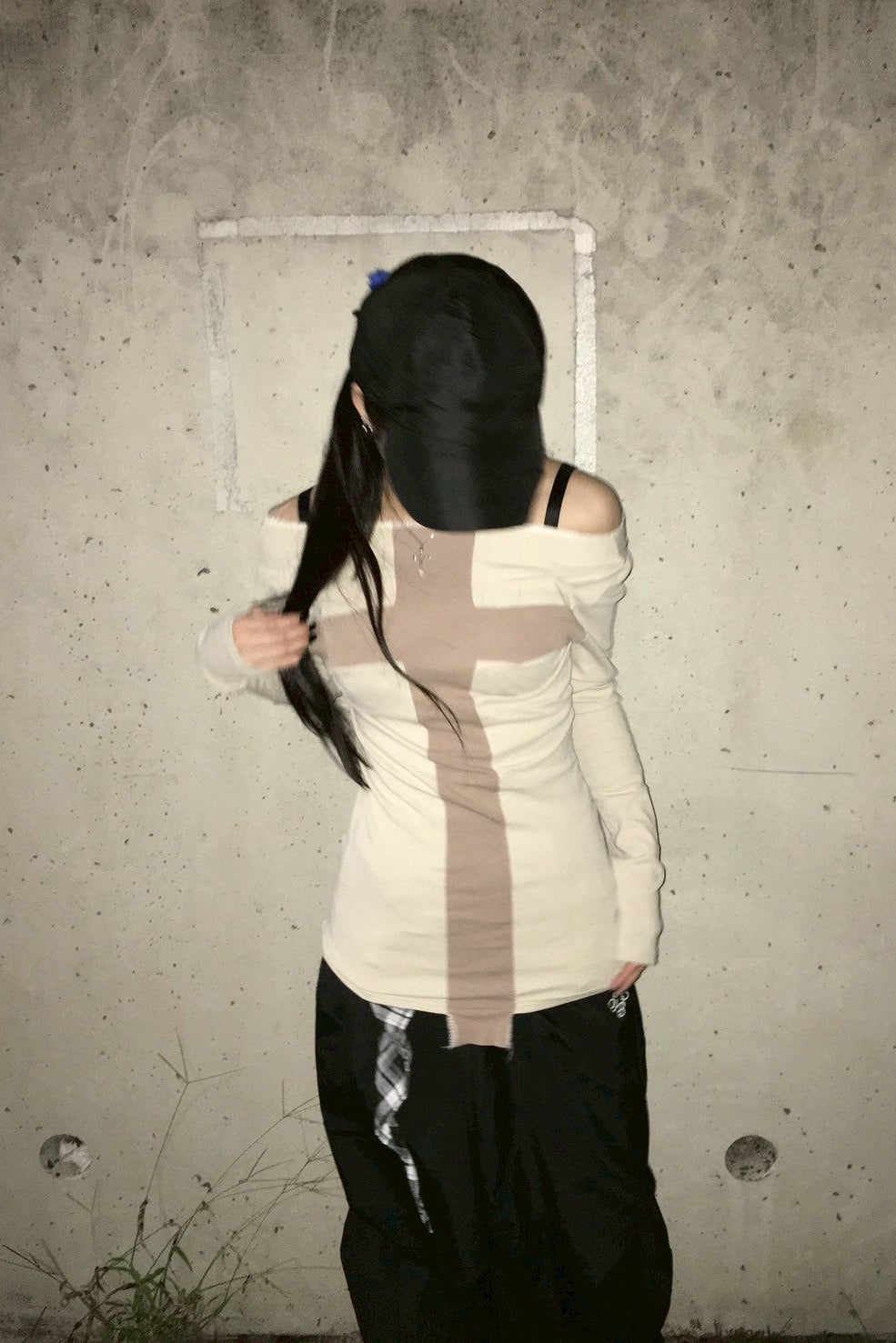 クロスオフショルダートップス NA10178