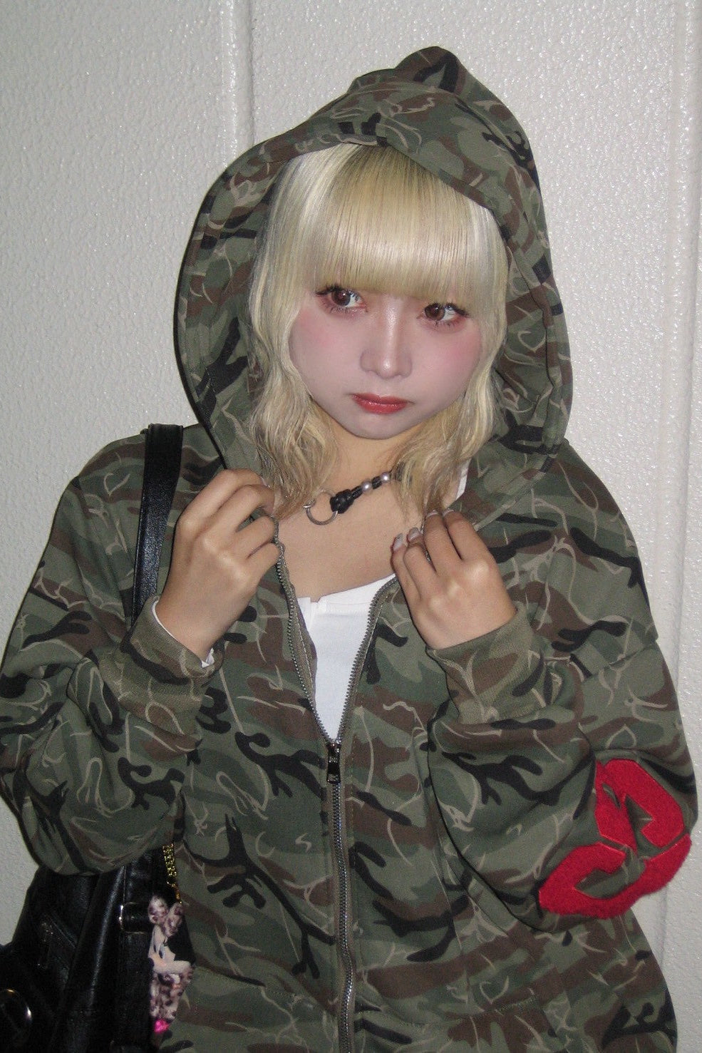 カモフラージュナンバージップフーディ NA10084