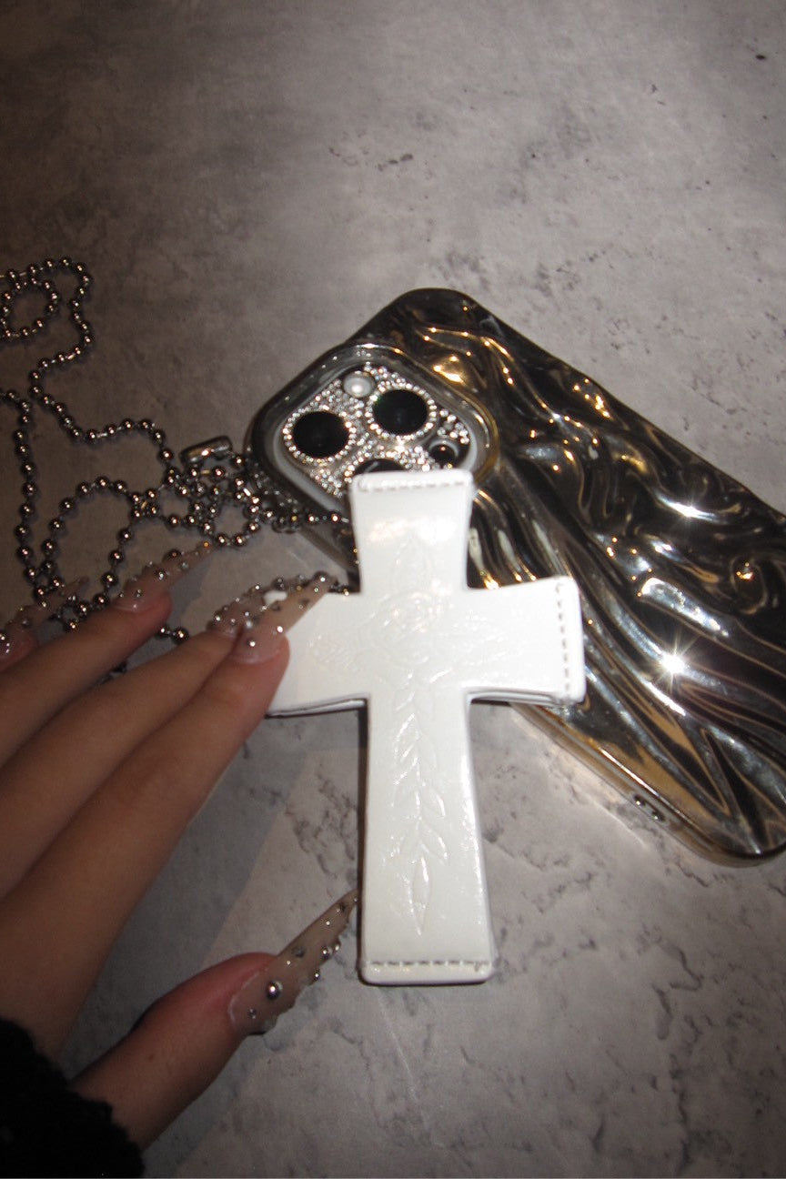 クロスレザーネックレス NA10065