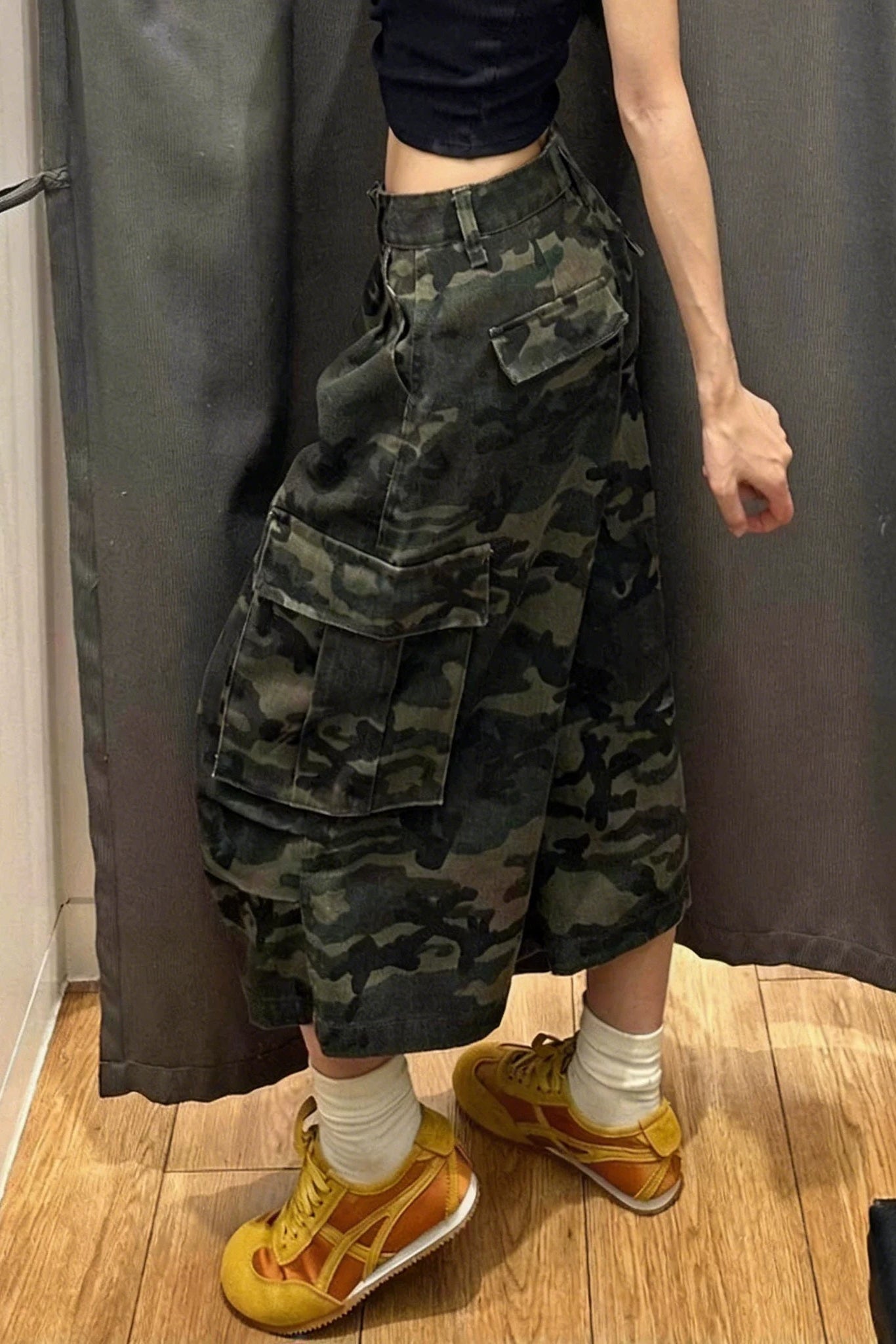 カモフラワイドハーフパンツ NA10953