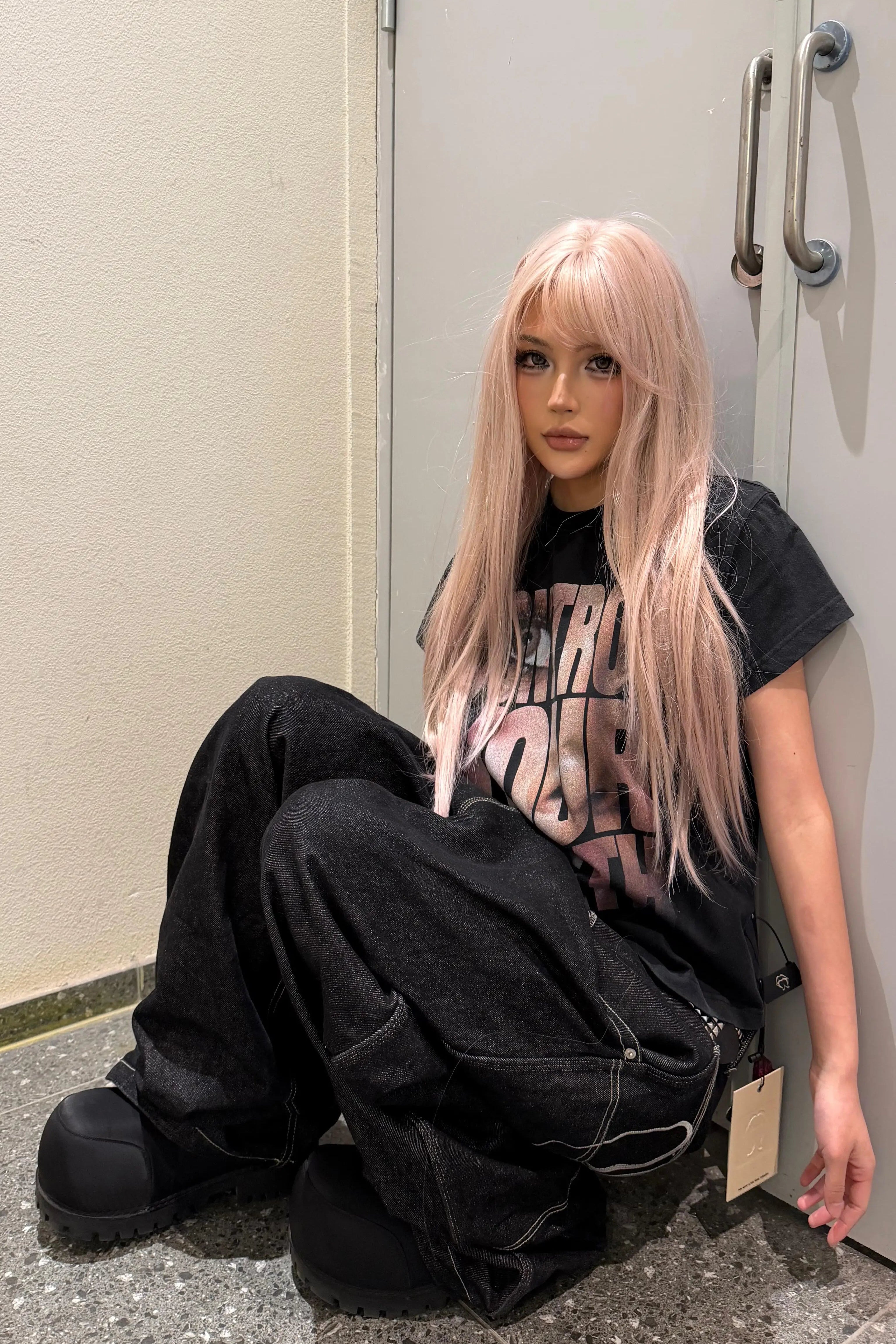 ビッグレタリングTシャツ NA10573
